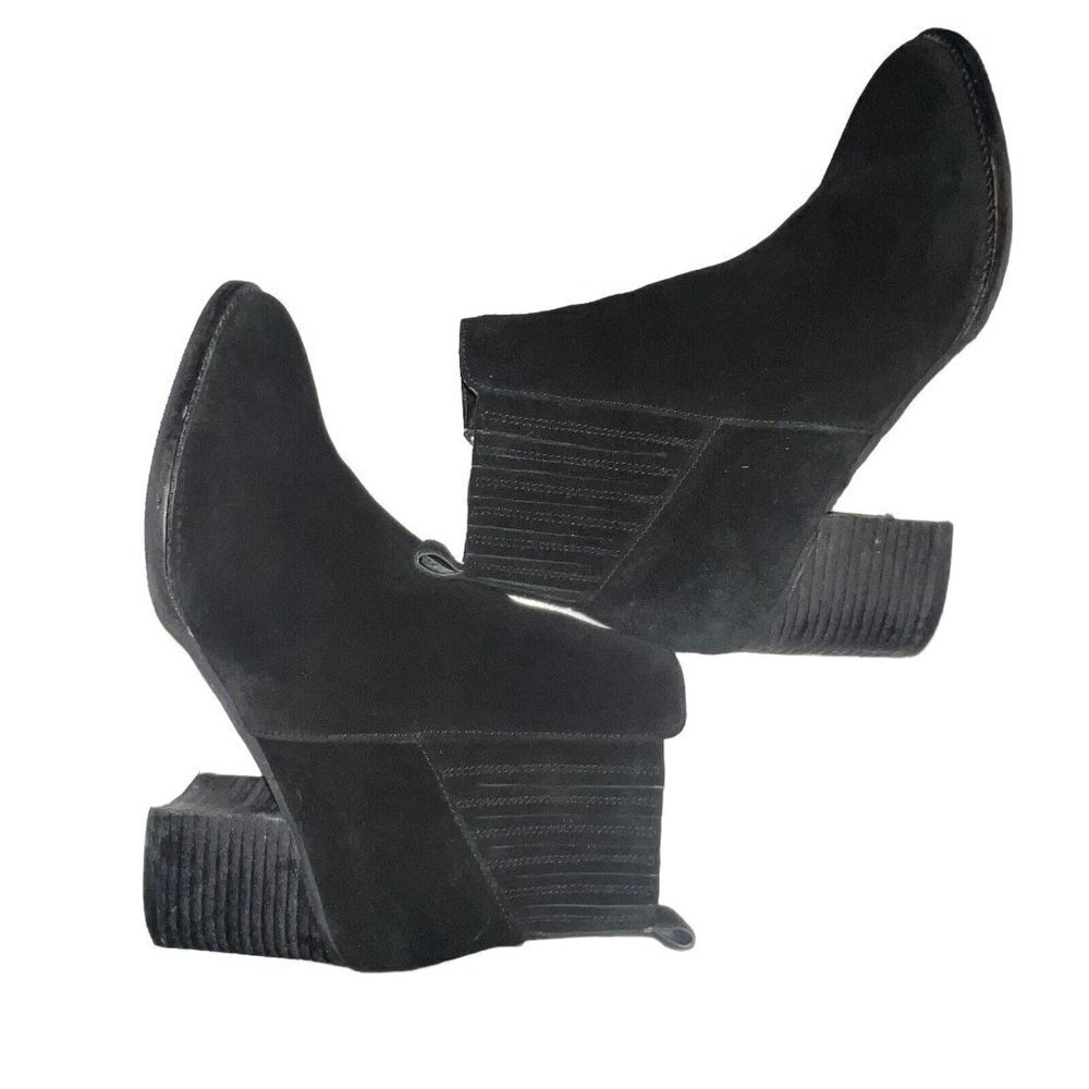 Blondo Sabina Black Suede Leather Waterproof Ankle‎ Booties Boots Size 10 Women - Picture 6 of 12